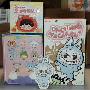 Exciting Macaron Sea Salt Coconut, MunMun Fairy Tale Bedtime Stories, Idol Plush